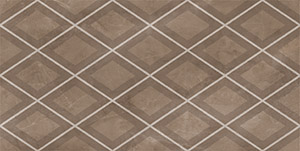 Декор 31.5*63 CLASSICO ROMBI MARRON 1c
