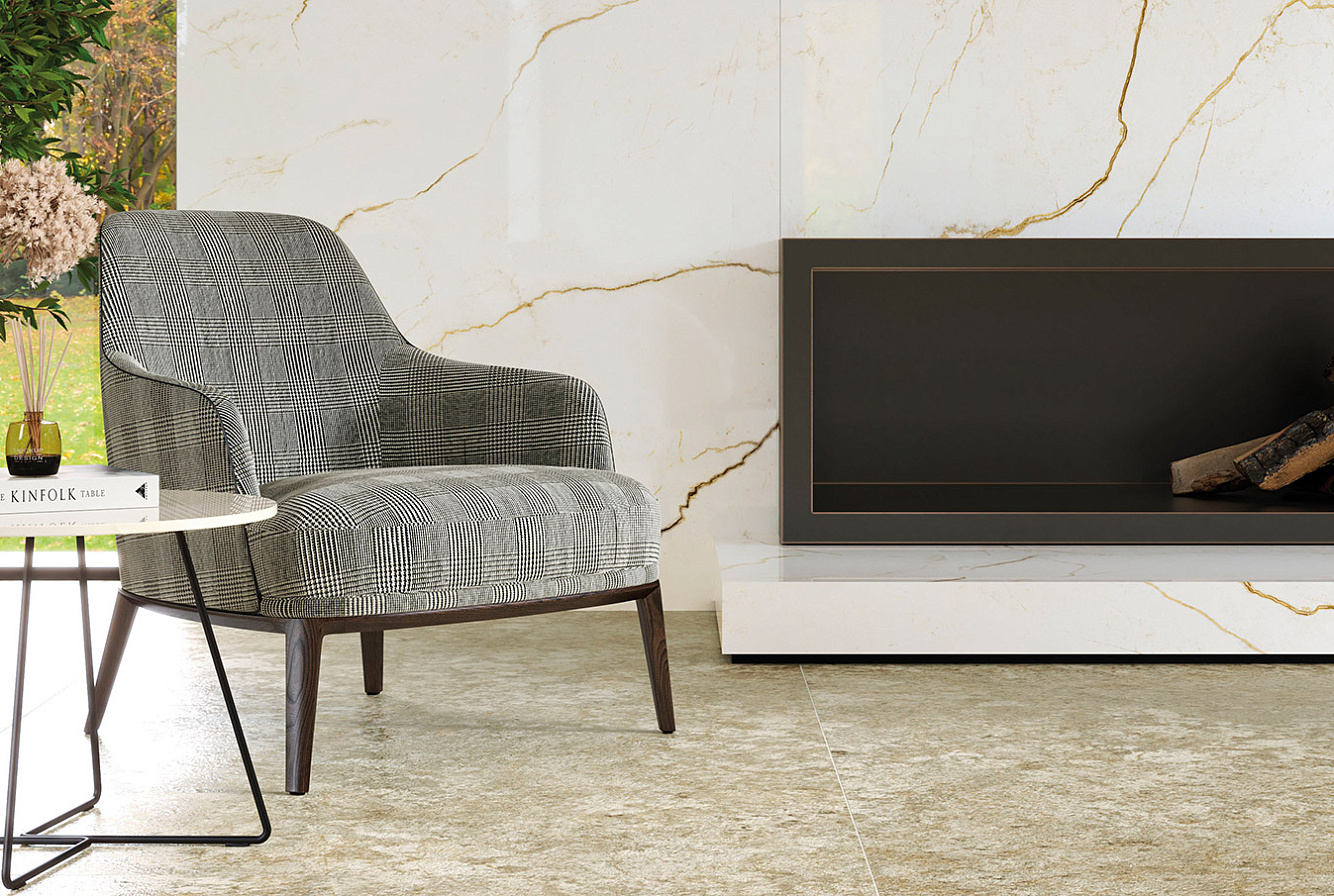 FORTE DEI MARMI QUARK / SAHARA BLANC / BRAZILIAN GOLD