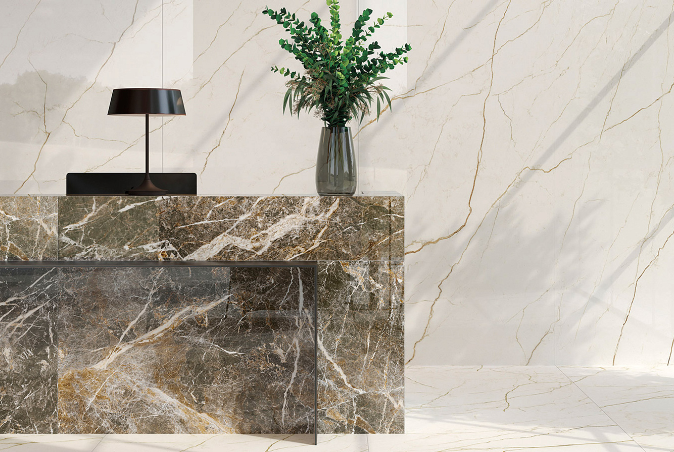 FORTE DEI MARMI QUARK / SAHARA BLANC / BRECCIA DI CARAVAGGIO